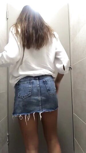 I little panty peel between classes.