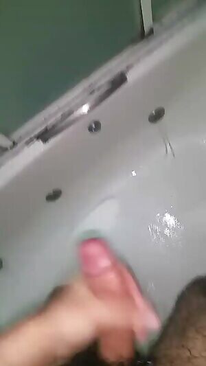 Crazy wank and cum