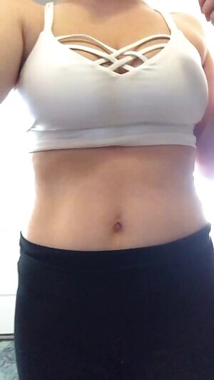 A quick titty drop before a quick jog