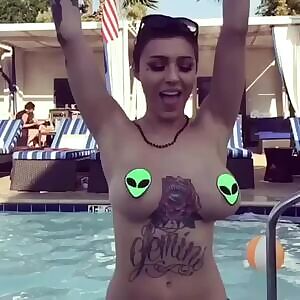 Aliens by the pool