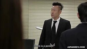 Slutty secretary Yui Hatano gets punished