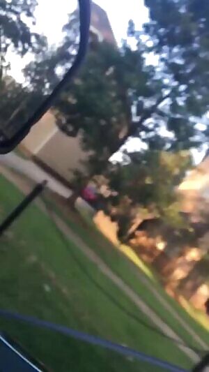 Just minding her own business.