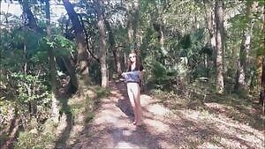 Messy Facial At The Public Walking Trail