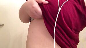 Playing with my nipples again...