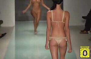 Bouncy girl at the fashion show.