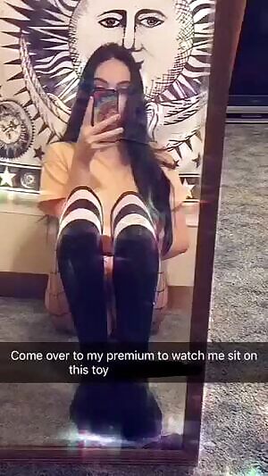 Just a girl with thigh highs and her toy ✨