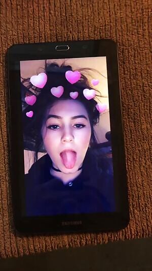 Tongue out and ready for it