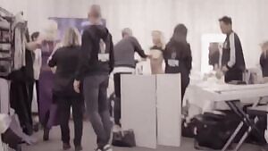 Lady Gaga's tits being touched in the documentary