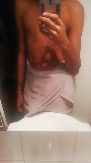 Oops the towel dropped