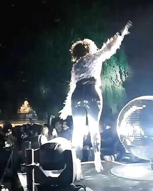 Lovely multi-talented singer & performer Régine Chassagne has a fantastic huge thick juicy fat ass. Wanting to dump all of my filthy warm cum-loads, real deep inside of it. Never pulling out. Once I’ve deeply entered her gigantic butt.