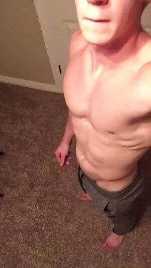 whipping it out of some sweats