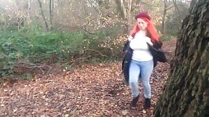 Big titties in the forest