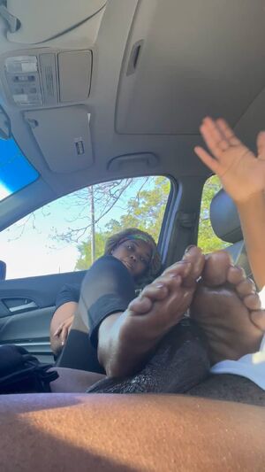 Ebony Footjobs BBC Big Dick Black