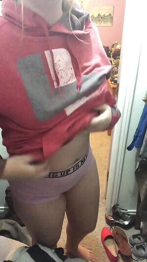 Pink undies in my closet.