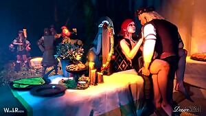 Geralt and Yennfer's wedding