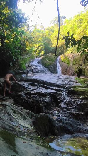 Daring Naked Guys Amateur Hiking Natural