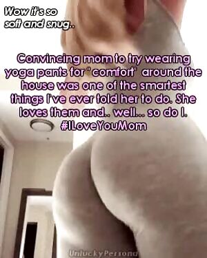 Convincing mom to try yoga pants and onesies around the house