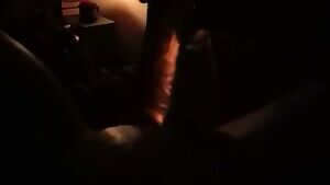 Self-pleasure in dim candlelight w/sound