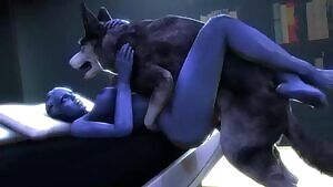 Asari is having a Blast that dog!