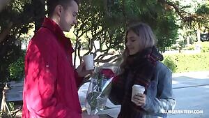 Tiny Teen - Busty Teen Gets Fucked on First Date