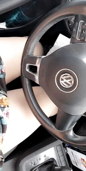 Driving around with no panties to surprise some drive thru workers