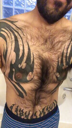 Hairy and inked.