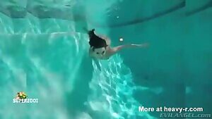 Just a mermaid laying an egg as she swims past