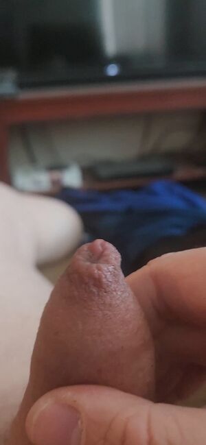 Foreskin Cumshot Masturbating Small Dick Solo