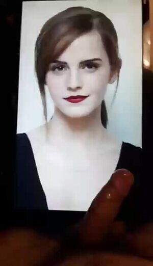 Emma Watson week - day 2 - my bud jerkin his big hard cock and massive cumshot all over her face - If u want 2 b fed celebs and porn and show off jerkin over them on a second screen - public or private sessions - add hertsgirls on k1k