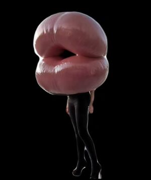 Fake Lips Ai Generated Bimbo Bimbofication