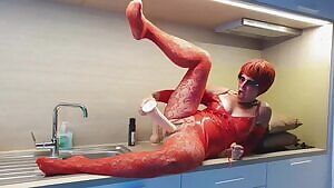 Playing on the Kitchen Counter