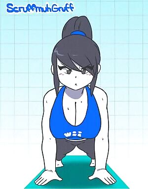 Wii Fit Trainer pushups