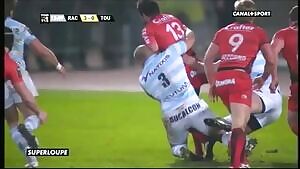 Slow-mo rugby pantsing