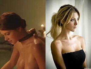 Laura Surrich's torpedo tits in Spartacus