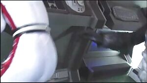 Even sharks cannot resist to Yuu Shinoda's ass