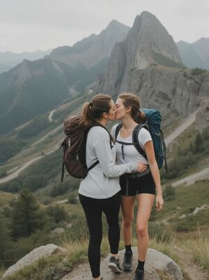 Fit Girls Fitness French Kissing Lesbian