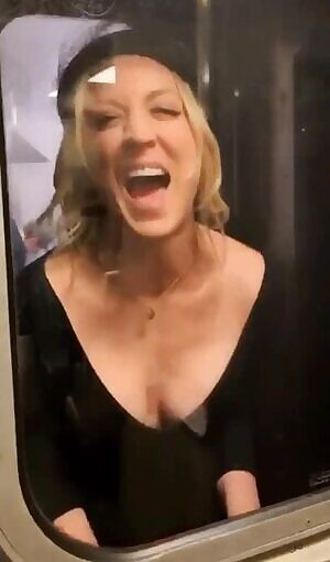 Soon after, Kaley Cuoco discovered the train was going to be run on her