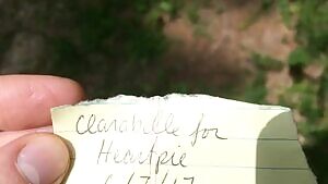 /u/clarabelle_says gets naked and distracted in the woods...