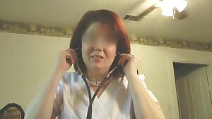 Naughty nurse empties my balls of cum