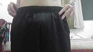 My Soft uncut cock glowing with precum