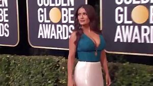 Salma Hayek at the Golden Globes