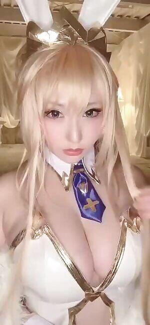 Bunny Girl Artoria Pendragon Cosplay by @saku93