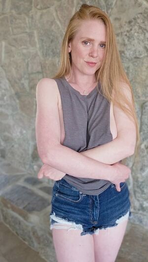 Softcore Porn Jean Shorts Redhead Strip