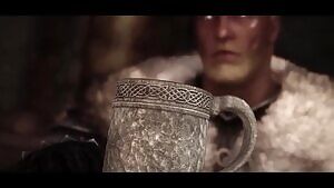 Dragonborn encounters a stranger at the Silver-Blood Inn.