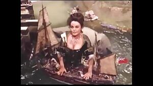 Jeanne Moreau's cleavage while sinking a ship