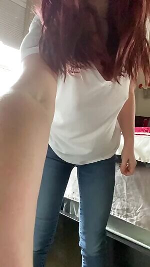 Stripping for all of you get me so wet 😉