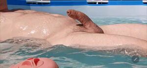Amateur Big Dick Homemade Masturbating Pool