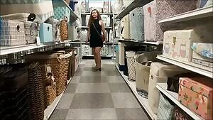 Emma Banks flashing in public