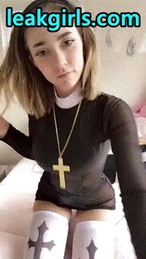 Sexy nun shows her hot body Watch her videos now