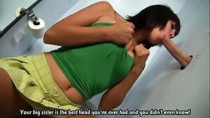 Your big sister sucked your cock and you didn't even know!
